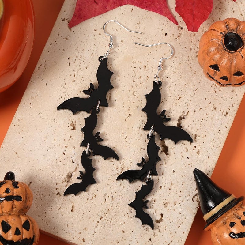 ecozran Halloween, Christmas, 4th of July Patriotic Earrings, Holiday Earrings Independence Day Stud Dangle Drop Earrings Hook Fashion Jewelry Gift for Women - Image 2